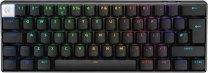 Logitech G PRO X 60 LIGHTSPEED Wireless Gaming Keyboard UK English - Black - Picture 1 of 9
