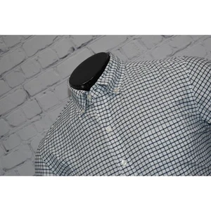 Bonobos Oberhemd Herren Größe Small kurz Slim Fit blau grün kariert langarm - Bild 1 von 6