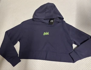 Nuova felpa con cappuccio Notre Dame donna Under armour logo cucito media BELLA! - Foto 1 di 4
