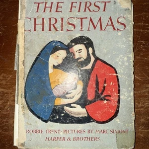 Das erste Weihnachten von Robbie Trent, 1948, schönes Bilderbuch! Harper & Bros - Bild 1 von 6