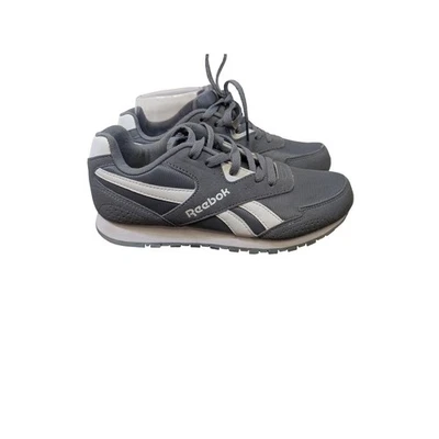 Reebok Kids Gray/White Classic Jogger Running Shoes Sneakers Size 4 Youth - Image 1 of 4