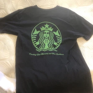 Starbucks schwarzes Damen T-Shirt Größe Large Creating Best Moments neue Traditionen - Bild 1 von 5