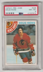 1978 O-Pee-Chee #228 Doug Hicks PSA 8 - Picture 1 of 2