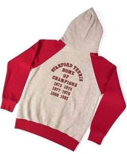 1980’s Vintage Adidas Stanford Tennis Home Of Champions Hoodie - Bild 1 von 7