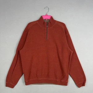 Tommy Bahama Pullover Herren Extra Large Orange Braun Wendepullover Golf Prep - Bild 1 von 18