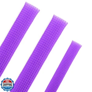 25ft PET Expandable Braided Cable Sleeve 1/2inch(12mm) Pet Braided Cable Slee - Picture 1 of 5