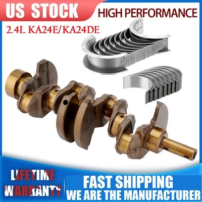 Kit de cojinetes de cigüeñal y varilla principal del motor para Nissan 240SX 2,4 L KA24E/KA24DE EE. UU. Foto 1 de 4