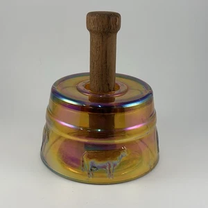 RAR Karneval Glas Kuh Butterform Presse Vintage Antik irisierend LESEN - Bild 1 von 14