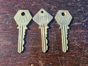 Oldtimer AA Schlüssel Automobilverband x 3 - Bild 1 von 4