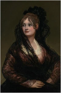Art Giclee Printed Oil Painting Francisco Goya:Portrait of Doña Isabel de Porcel - Picture 1 of 1