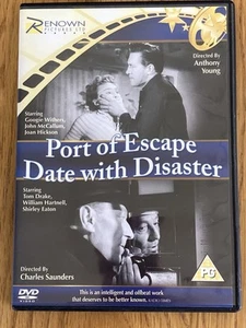Port of Escape 1956 & Date with Disaster 1957. William Hartnell. Renown Dvd UK - Foto 1 di 4