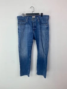Hilfiger Denim Rowan Blue Faded Straight Fit Zip Fly Jeans 38W 29L - Picture 1 of 14