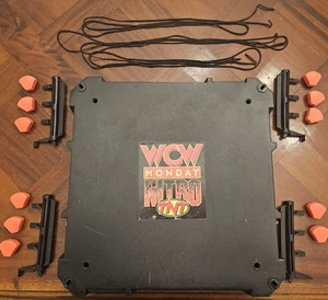 Vtg WCW Monday Nitro TNT Wrestling Ring Toy Biz nWo 1999 Smash N Slam *Missing - Picture 1 of 19