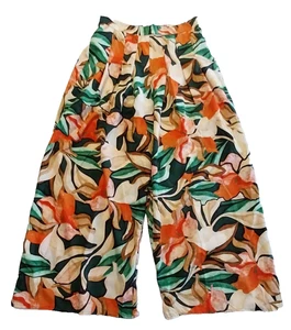 Pantalones Moon Orchid Palazzo Peso Ligero Tropical TALLA MEDIANA - Imagen 1 de 3