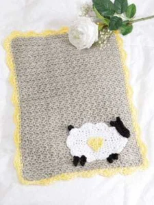 NIP!!! ANNIES CARING CROCHET KIT CLUB LITTLE LAMB BABY BLANKET CROCHET KIT - Picture 1 of 3