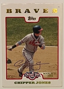 Chipper Jones - 2008 Topps Opening Day GOLD - #188 1253/2199 - Braves HOF
