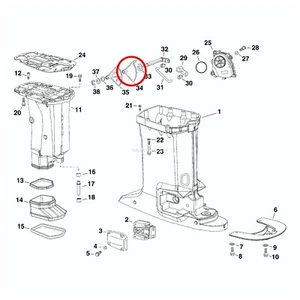 Auslassventil Evinrude Johnson BRP - 1 STCK - 352510 - Bild 1 von 1