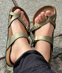 BIRKENSTOCK Mayari 1019189 Icy Metallic Stone Gold Birko-Flor normale Weite - Bild 1 von 12