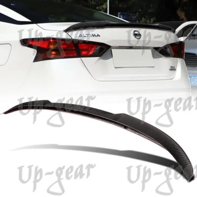 Alerón de tapa de maletero de fibra de carbono real estilo WP sedán Nissan Altima 2019-2025 Foto 1 de 4
