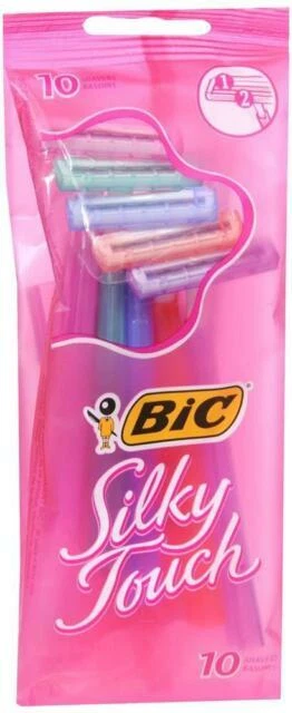 BIC 2 Blades Silky Touch Disposable Razor