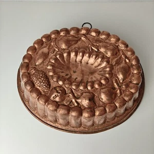 Vtg Baking Tin Formella Cake Copper Ornament Kitchen Restaurant Oval Century  - Picture 1 of 12