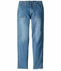ag Adriano Goldschmied Kid Girls The Hartley Cropped Utility Jeans in Blue SZ 7 - Picture 1 of 1