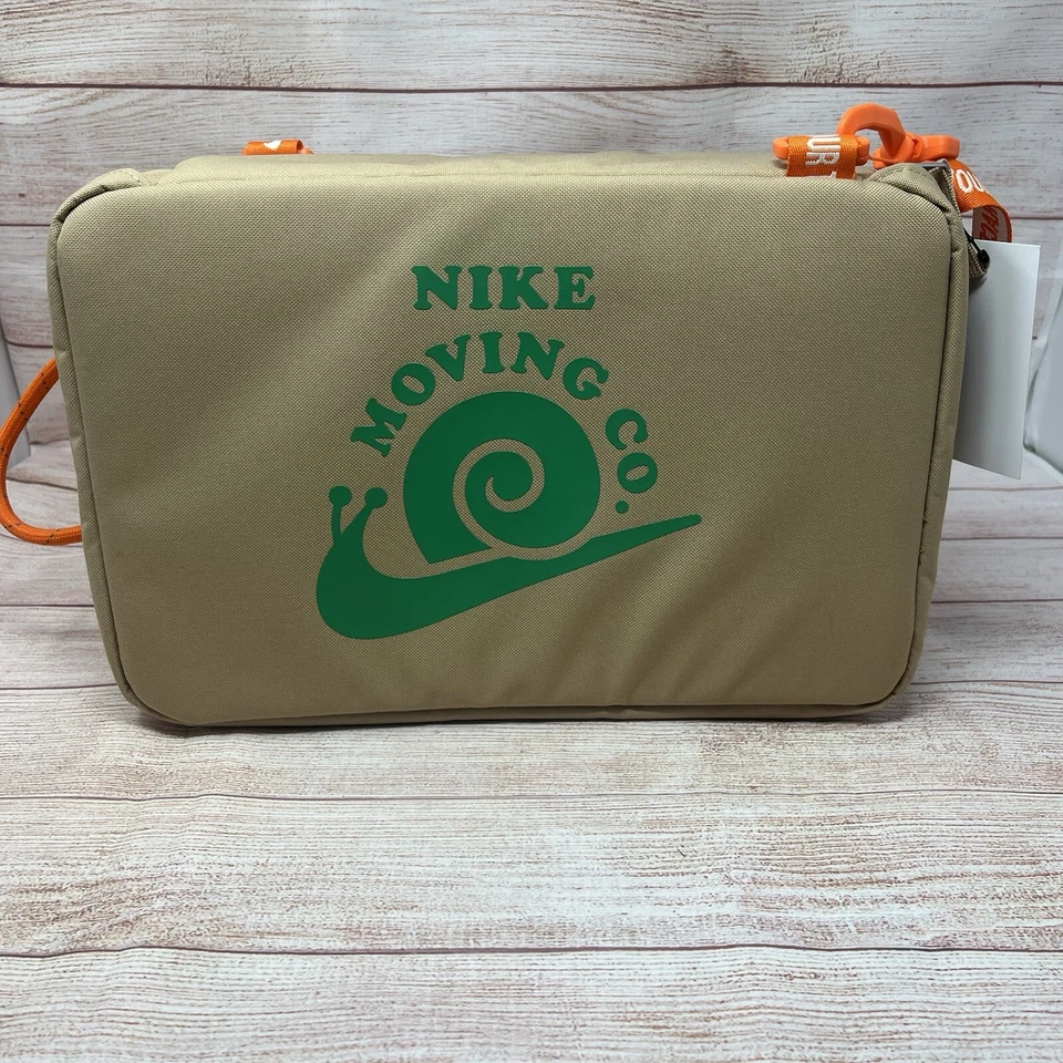 Nike Moving Co Shoe Box Bag Hemp/SafetyOrange/StadiumGreen DV 5649-200 12L - Image 1 of 4