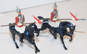 Old BRITAINS 1950s Lead, Household Cavalry, Musical Ride, 2 Pcs. From Set #2085