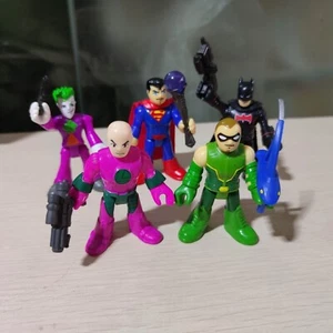 5pcs Imaginext DC Super Friends Batman Superman Arrow Joke Lex with Weapons - Picture 1 of 5