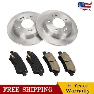 For 2017-2018 Kia Forte Forte5 2014-2016 Kia Soul Rear Disc Rotors & Brake Pads  Foto 1 de 4