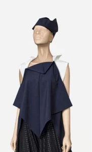 ISSEY MIYAKE Blue Tops FREESIZE Women 19517 - Picture 1 of 8