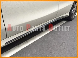 Falda lateral de fibra de carbono cubierta adicional para sedán 13-17 M-Benz W117 CLA200 CLA250 - Imagen 1 de 2