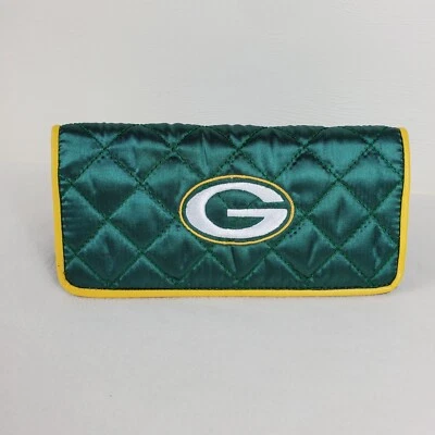 Little Earth Green Bay Packers Triple Mujer Muñequera Estilo Satinado Cartera NFL Foto 1 de 4