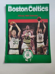 1990 calendario oficial de baloncesto de los Boston Celtics Larry Bird, McHale, Parrish - Imagen 1 de 5