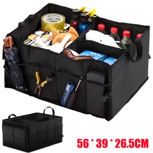 Kofferraumtasche Auto Kofferraum Organizer Klett Tasche Faltbox Aufbewahrungsbox - Bild 1 von 11