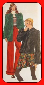 Misses JACKETS 2 Lengths Miss Vogue 8144 Vtg 1970's Sewing Pattern - Picture 1 of 4