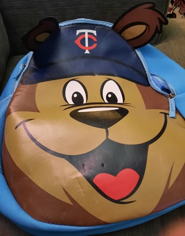 TC Bear Baseball Backpack Target Field Exclusive Minnesota Twins Cover