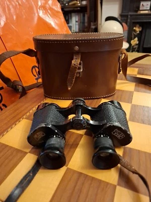 Vintage 1930s Carl Zeiss Jena Telex 6x24 Binoculars + Case * - Image 1 of 4