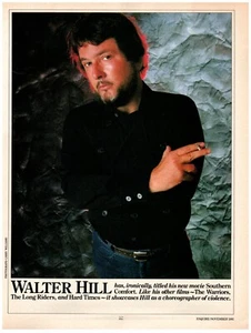 Walter Hill Director Smoking Southern Comfort Warriors Magazine CLIPPING photo - Picture 1 of 1