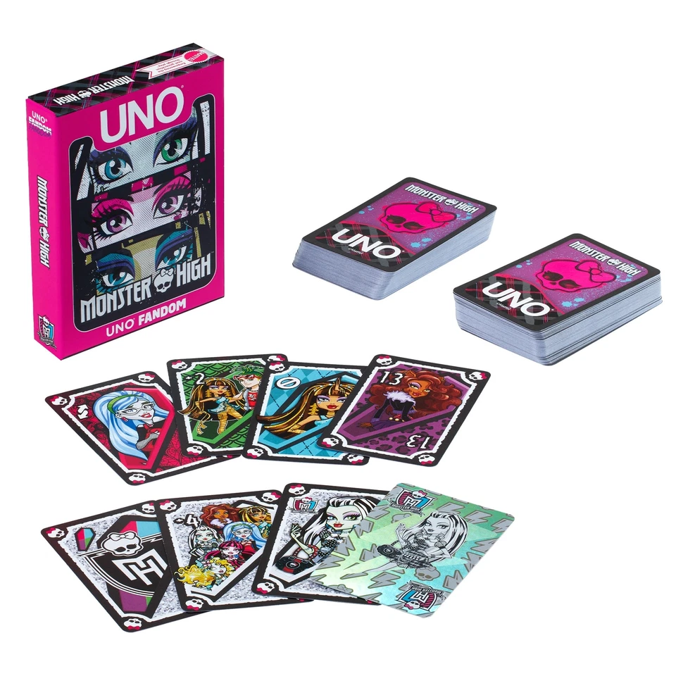 ✨ Monster High x UNO Fandom Game Deck Mattel ✨ - Image 1 of 4