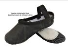 Ballet Shoes Full Sole Leather Black  Size: Child Size 8 ( 6.125 ins) (15.5cm)