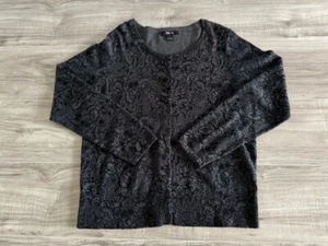 Style & Co. Women's Paisley Button Up Sweater - Size Large - Picture 1 of 10