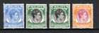 Singapore 1948-52 15c, 20c (x2) and 25c perf 17 1/2 x 18 SG 23, 24 and 25 MNH