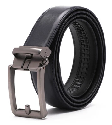 Cinturones de cuero para hombre trinquete cinturón automático ajustable 46" Foto 1 de 4