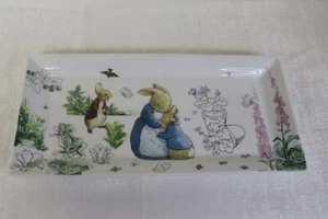 BEATRIX POTTER PETER BUNNY RABBIT EASTER RECTANGULAR SERVING PLATTER - NEW - Picture 1 of 1