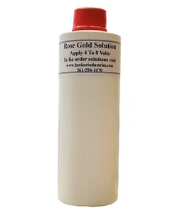 Solución ORO ROSA, solución de oro rosa 24K para kit de chapado en oro, 8 oz - Imagen 1 de 1
