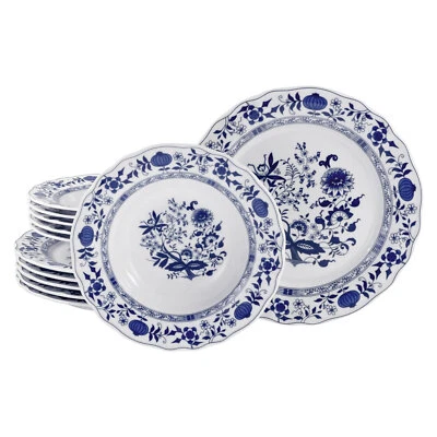 CreaTable Flora Zwiebelmuster 17132 Tafelservice 12-tlg Kombiservice 6 Personen - Bild 1 von 4