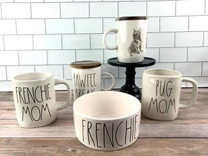 "YOU CHOOSE" New Rae Dunn Pet Mugs Collection Cat Dog Frenchie Pug Bulldog  - Picture 1 of 21