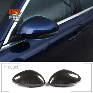 Cubierta del espejo retrovisor lateral del automóvil ABS con acabado de carbono para Alfa Romeo Giulia 2017-2020 - Imagen 1 de 8