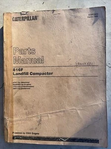 Caterpillar Cat 816F Landfill Compactor Parts Catalog Manual 5FN Book Guide Shop - Picture 1 of 3